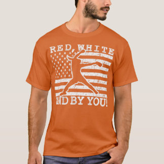 Rood Wit en Door U Fastpitch Softball Pitcher Gi T-shirt