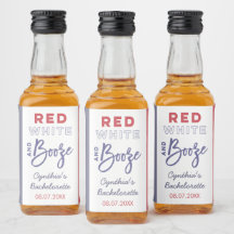 Rood Wit En Drank USA Bruiloftsfeest Favor