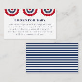 Rood Wit en Due Baby shower Enclosure Kaart (Voorkant / Achterkant)