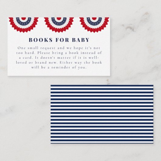 Rood Wit en Due Baby shower Enclosure Kaart (Voorkant / Achterkant)