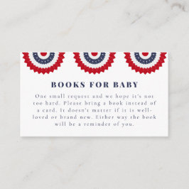 Rood Wit en Due Baby shower Enclosure Kaart