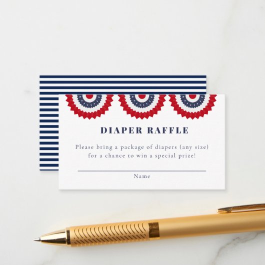 Rood Wit en Due Baby shower Enclosure Kaart (Voorkant / Achterkant in situ)