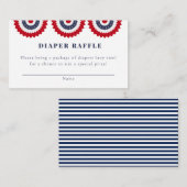 Rood Wit en Due Baby shower Enclosure Kaart (Voorkant / Achterkant)