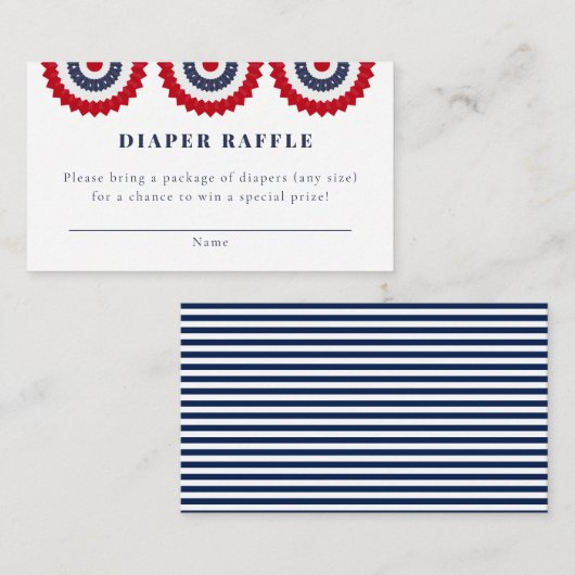 Rood Wit en Due Baby shower Enclosure Kaart (Voorkant / Achterkant)