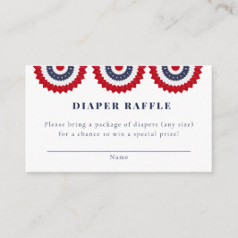 Rood Wit en Due Baby shower Enclosure Kaart