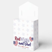 Rood Wit en Due Baby shower Favoriet Box Bedankdoosjes (Geopend)