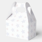 Rood Wit en Due Baby shower Favoriet Box Bedankdoosjes (Achterkant)