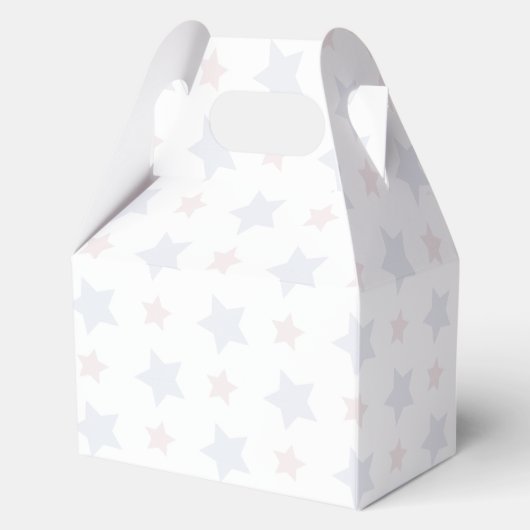 Rood Wit en Due Baby shower Favoriet Box Bedankdoosjes (Achterkant)