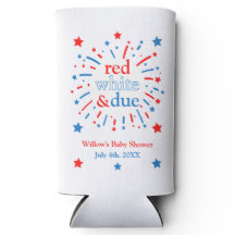 Rood wit en Due Baby shower Koelboxxen