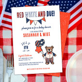 Rood, Wit en Due | Zomer Baby shower Kaart