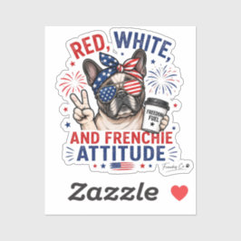 Rood Wit en Franse Attitude Patriottische Franse Sticker