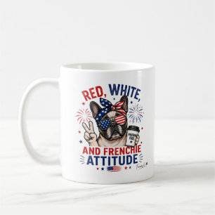Rood Wit en Franse Attitude Patriottische Koffie  Koffiemok