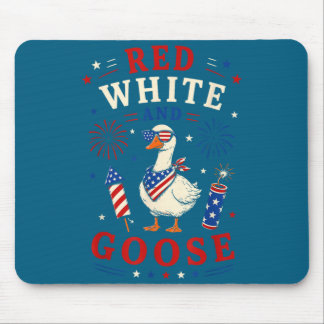 Rood wit en gans 4 juli muismat