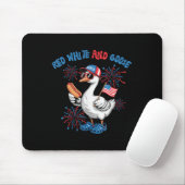 Rood Wit En Gans Grappige 4e Juli Patriottische Vs Muismat (Met muis)