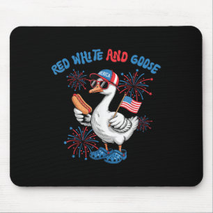 Rood Wit En Gans Grappige 4e Juli Patriottische Vs Muismat