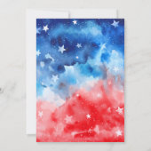 Rood, wit en genderneutraal Baby shower Kaart (Achterkant)