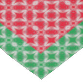 Rood, Wit en Groen Diamantpatroon Tafelkleed (Gekanteld)