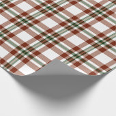 Rood, wit en groen gekleed cadeaupapier (Hoek)