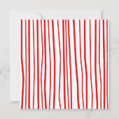 Rood-wit en groen kerstfeest uitnodiging (Achterkant)