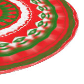 Rood, wit en groen Mandala Snijplank (Hoek)