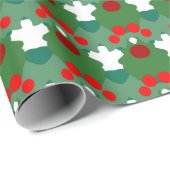 Rood, wit en groen omslagpapier cadeaupapier (Rol Hoek)