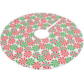 Rood wit en groen Snoep wervelkolom Kerstboom Rok (Gekanteld)