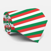 Rood, wit en groen Stropdas (Opgerold)