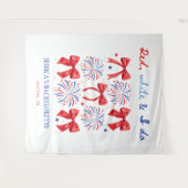 Rood Wit en ik doe 4 juli vrijgezellenfeest Wandkleed (Voorkant (horizontaal))