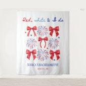 Rood Wit en ik doe 4 juli vrijgezellenfeest Wandkleed (Voorkant)