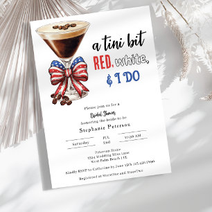 Rood Wit en ik doe Espresso Martini Bruidsdiner Kaart