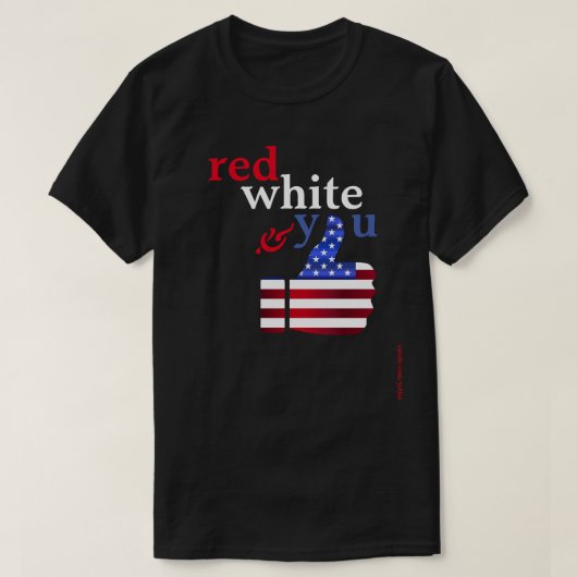Rood wit en jij t-shirt (Design voorkant)