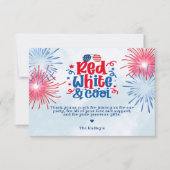 Rood wit en koel bedankkaart (Voorkant)