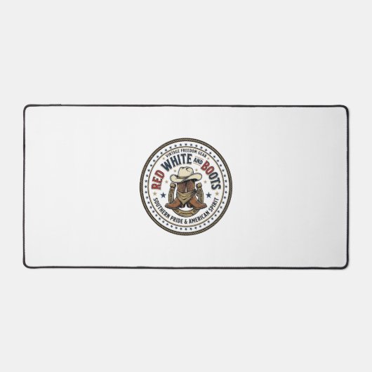 Rood Wit En Laarzen Patriottisch Zuidelijk C Bureaumat (Voorkant)
