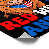 Rood Wit En Moo Schotse Patriottische Fpirate Held Poster (Hoek)
