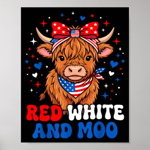 Rood Wit En Moo Schotse Patriottische Fpirate Held Poster