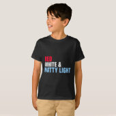 Rood Wit En Natty-light 4 juli  T-shirt (Voorkant volledig)
