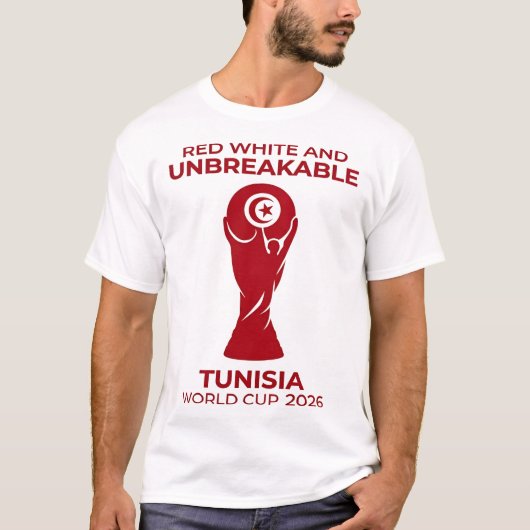 Rood Wit en Onbreekbaar T-shirt (Voorkant)