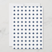 Rood, Wit en Op Tijd Patriottische Baby Shower Kaart (Achterkant)