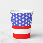 Rood wit en oplopend Baby shower Papieren Bekers (Achterkant)