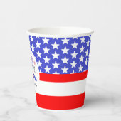 Rood wit en oplopend Baby shower Papieren Bekers (Links)