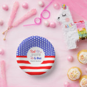 Rood wit en oplopend Baby shower Papieren Kommen (Feest)