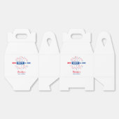 Rood wit en oplopend tot 4 juli patriottisch Baby  Bedankdoosjes (Ongevouwen)