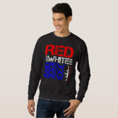 Rood wit en Pew Pew Pew Trui (Voorkant volledig)