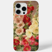 Rood, wit en roze hollyhocks, Christensen Case-Mate iPhone Case (Achterkant)