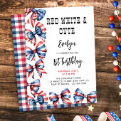 Rood Wit en Schattige Bogen Enige Leeftijd Kindere Kaart