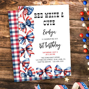 Rood Wit en Schattige Bogen Enige Leeftijd Kindere Kaart