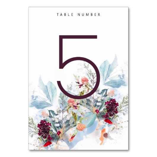 ROOD WIT EN SINAASAPPEL BLOEMIGE TROUWTAFEL NR. KAART (Voorkant)