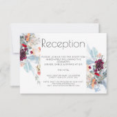 ROOD WIT EN SINAASAPPEL BLOEMRIJKE ELEGANTE ONTVAN KAART (Voorkant)