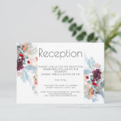 ROOD WIT EN SINAASAPPEL BLOEMRIJKE ELEGANTE ONTVAN KAART (Staand voorkant)