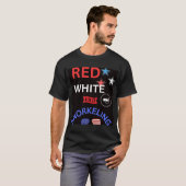 Rood wit en snorkelen t-shirt (Voorkant volledig)